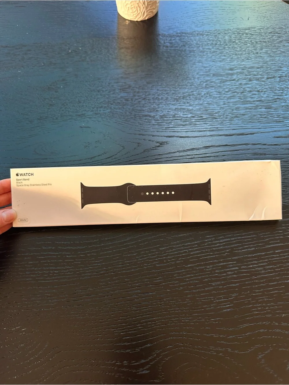 Black Apple Watch Sport Band 38mm